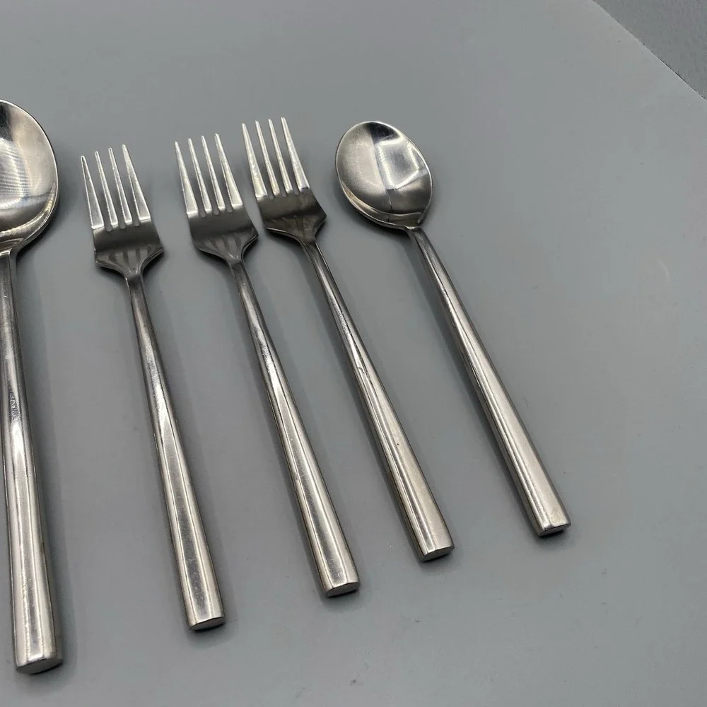Cuisinox‎ Stainless Flatware Mixed Lot 11pcs Round Solid Handles Forks